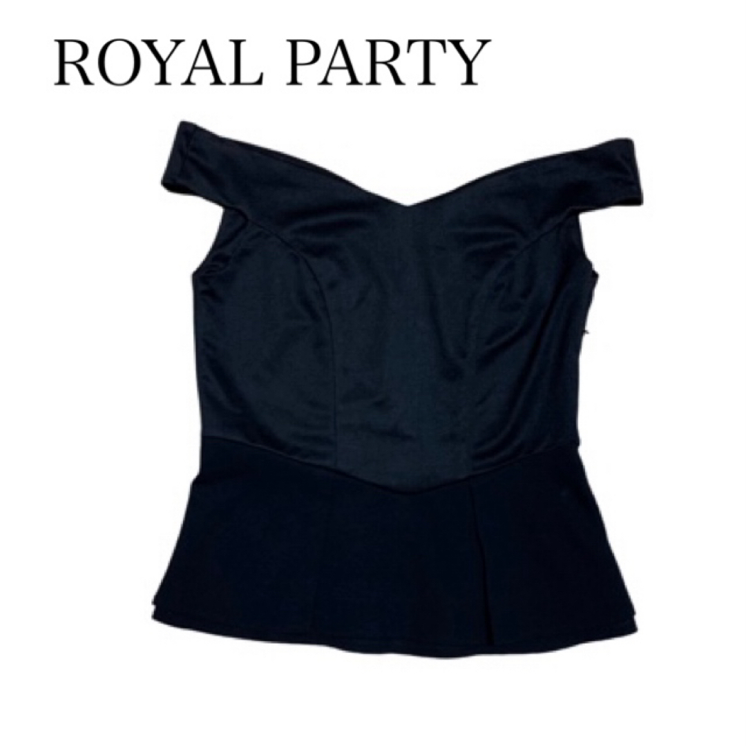 ROYAL PARTY(ロイヤルパーティー)のROYAL PARTY ペプラムトップス レディースのトップス(シャツ/ブラウス(半袖/袖なし))の商品写真