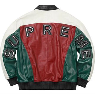 シュプリーム(Supreme)のSupreme Studded Arc Logo Leather Jacket(レザージャケット)