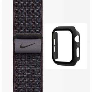 ナイキ(NIKE)の新品　アップルウォッチ　ベルト＆カバーset NIKE バンド　40 ブラック(腕時計)