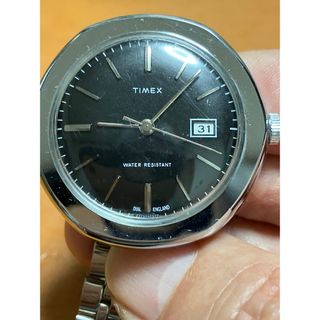 タイメックス(TIMEX)のタイメックスメンズ手巻き黒文字盤、問題無く稼働、竜頭操作もok(腕時計(アナログ))