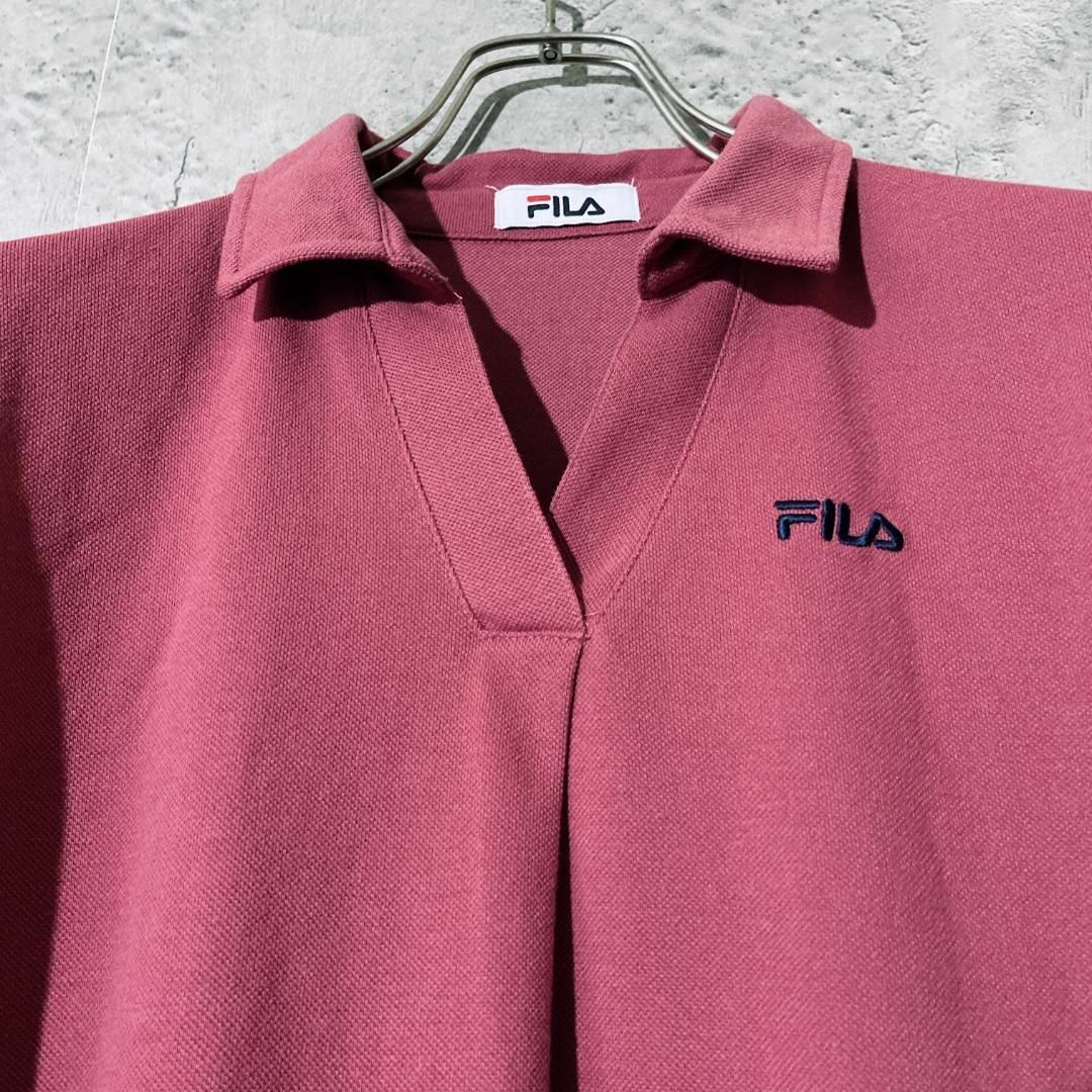 FILA(フィラ)の【翌日配送 ❣】FILA フィラ ポロシャツ トップス ルームウェア L レディースのトップス(ポロシャツ)の商品写真