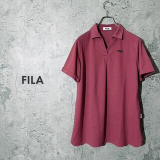 FILA - 【翌日配送 ❣】FILA フィラ ポロシャツ トップス ルームウェア L