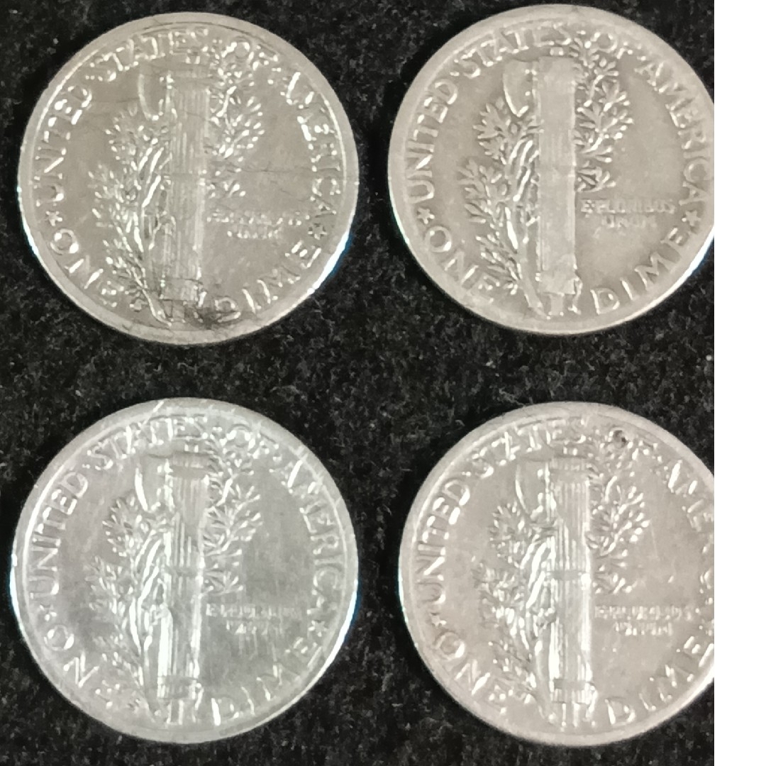 銀貨 アメリカ マーキュリーダイム10セント銀貨silver900 美品 銀貨 アメリカ マーキュリーダイム10セント銀貨silver900 美品