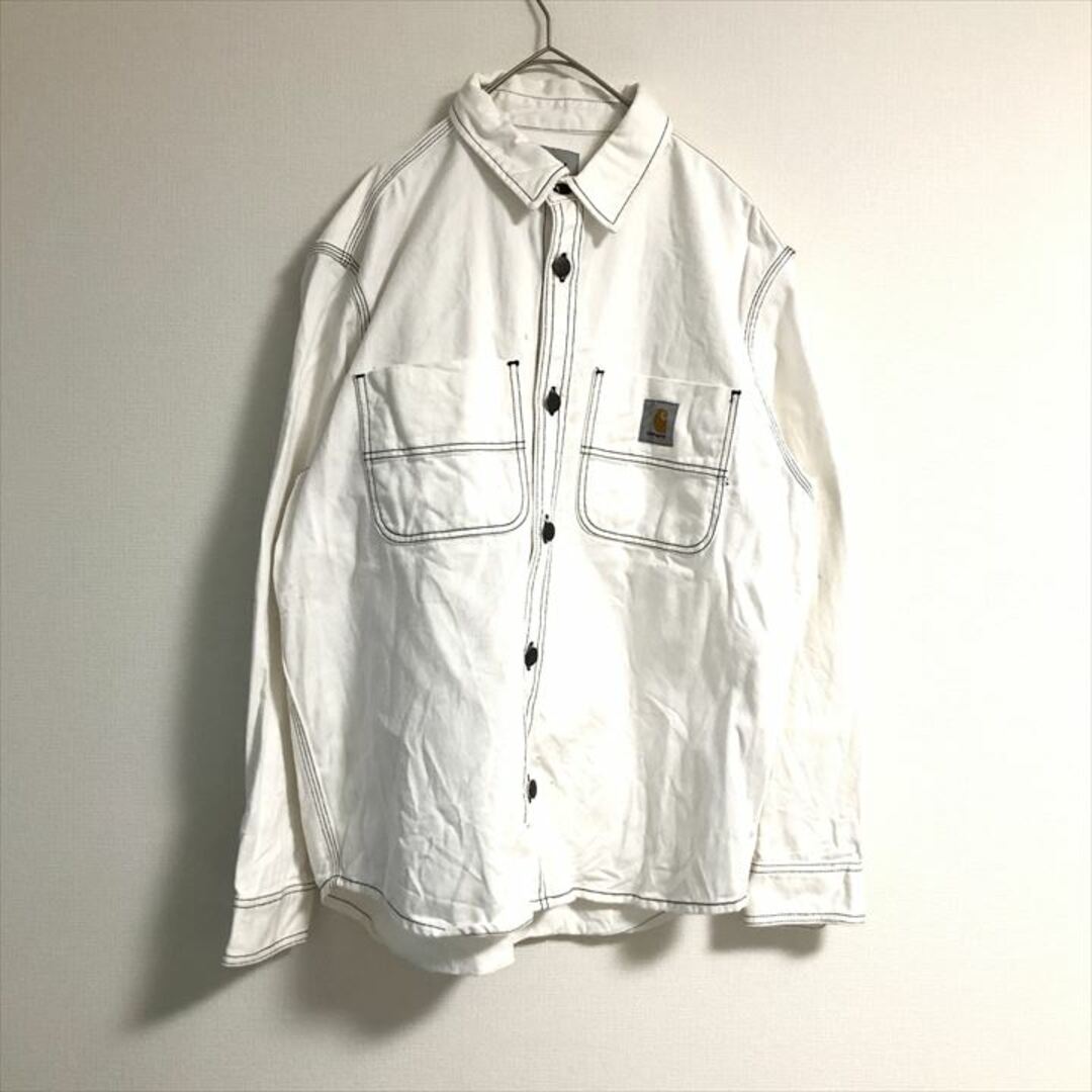 carhartt(カーハート)の90s 古着 カーハート アウター デニムジャケット ワンポイントロゴ Ｌ  メンズのジャケット/アウター(その他)の商品写真