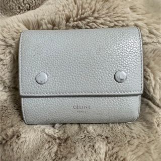 セリーヌ(celine)のCELINE スモールフォールデッドマルチファンクションウォレット　グレー(財布)