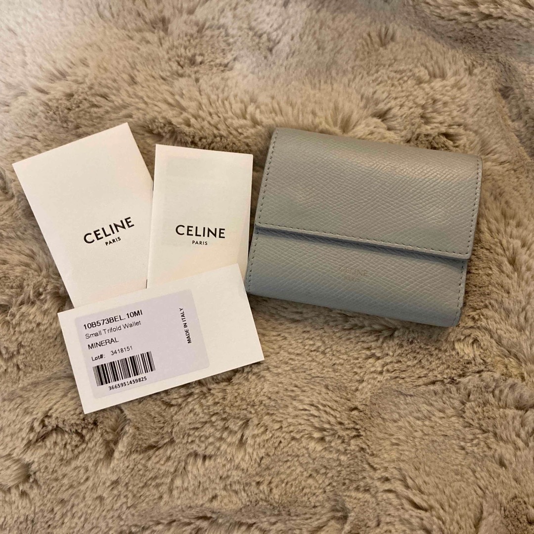 celine(セリーヌ)のCELINE レザー スモールトリフォールド コンパクトウォレット レディースのファッション小物(財布)の商品写真