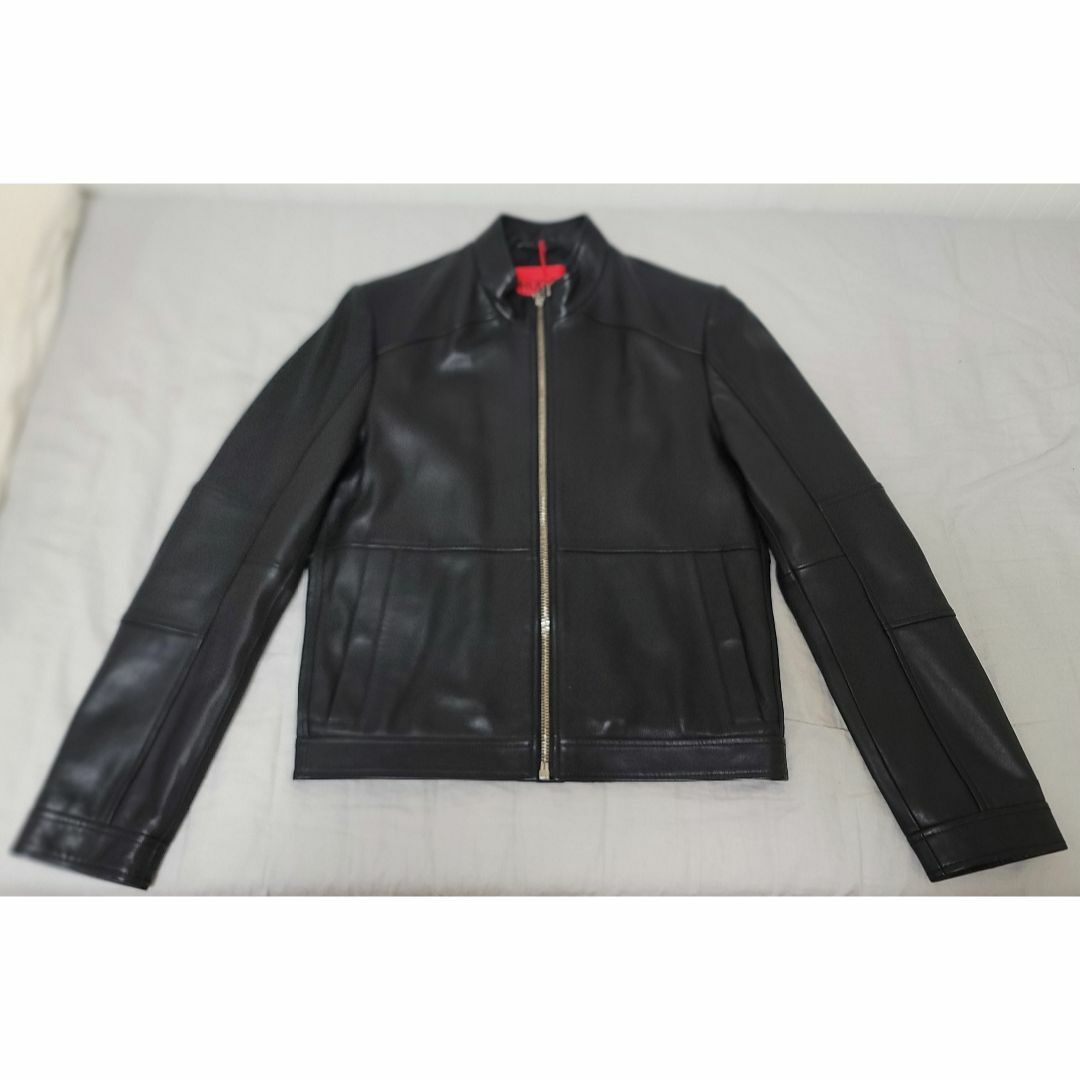 HUGO エクストラスリムフィット バイカージャケット レザー XS HUGO エクストラスリムフィット バイカージャケット レザー XS