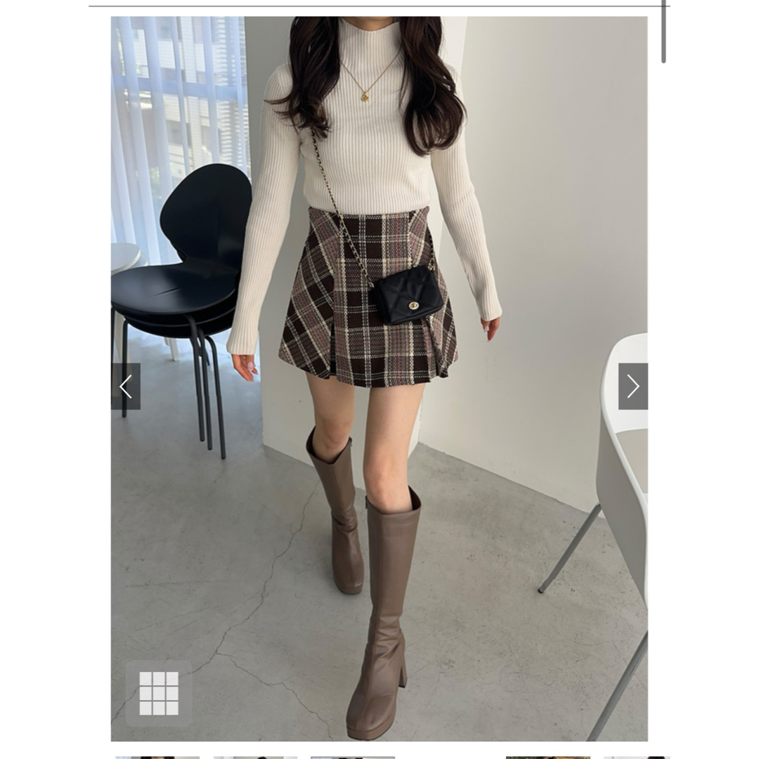 GRL(グレイル)のgrl インパン付きチェックミニスカート レディースのスカート(ミニスカート)の商品写真