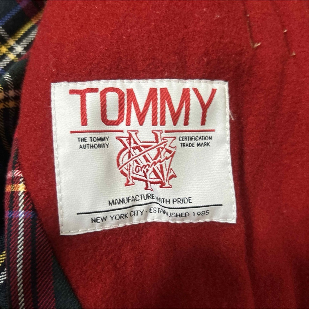 TOMMY(トミー)のTOMMY トミー ダッフルコート ウール 赤  冬服 コート　アウター　古着 メンズのジャケット/アウター(ダッフルコート)の商品写真