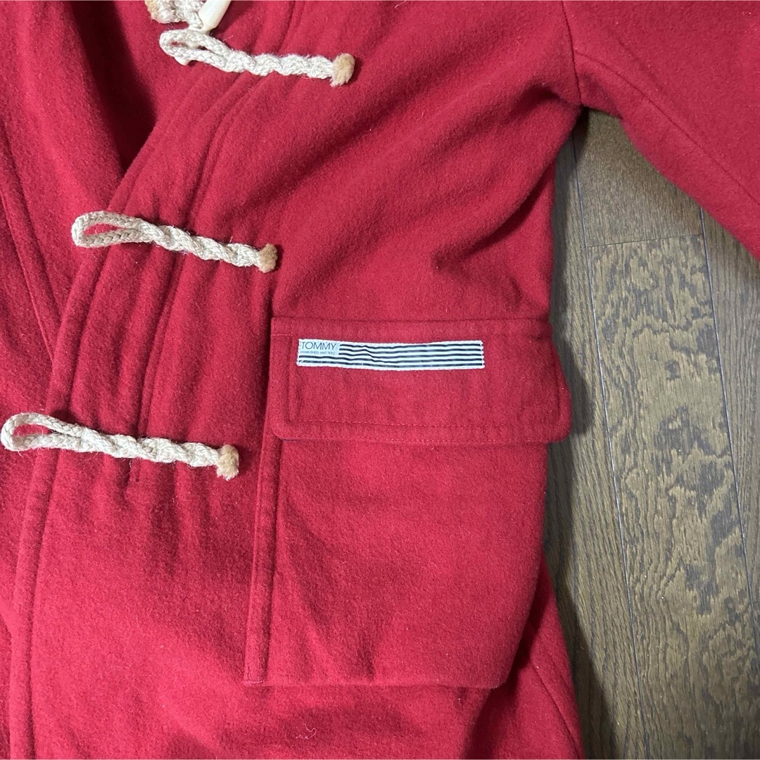 TOMMY(トミー)のTOMMY トミー ダッフルコート ウール 赤  冬服 コート　アウター　古着 メンズのジャケット/アウター(ダッフルコート)の商品写真