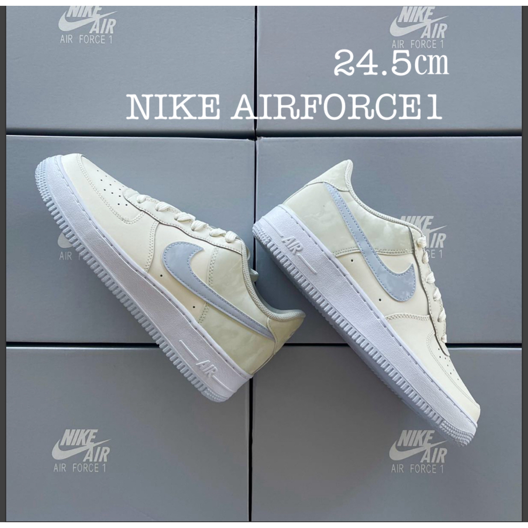 スニーカー24.5㎝ NIKE AIRFORCE1 ナイキ エアフォース1 ホワイト