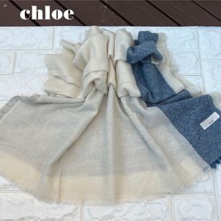 クロエ(Chloe)のchloe クロエ　カシミヤ大判マフラーストール(マフラー/ショール)