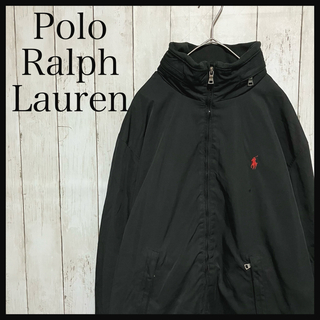 ポロラルフローレン(POLO RALPH LAUREN)のZ1041ポロラルフローレン裏地フリースナイロンジャケットワンポイント刺繍ロゴ(ナイロンジャケット)