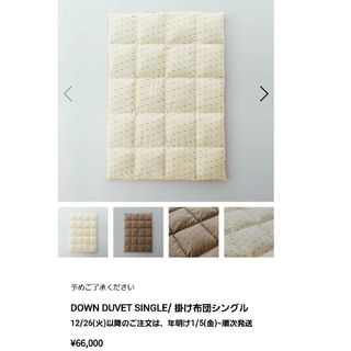 ナンガ(NANGA)のナンガ掛け布団 DOWN DUVET SINGLE 掛け布団シングル(寝袋/寝具)