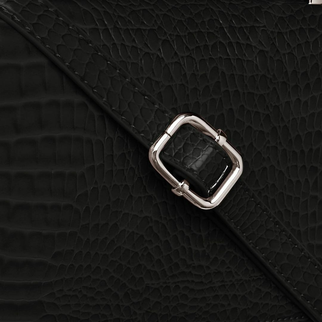 【色: ブラック】[エックスガール] バッグ FAUX CROC 2WAY MI レディースのバッグ(その他)の商品写真