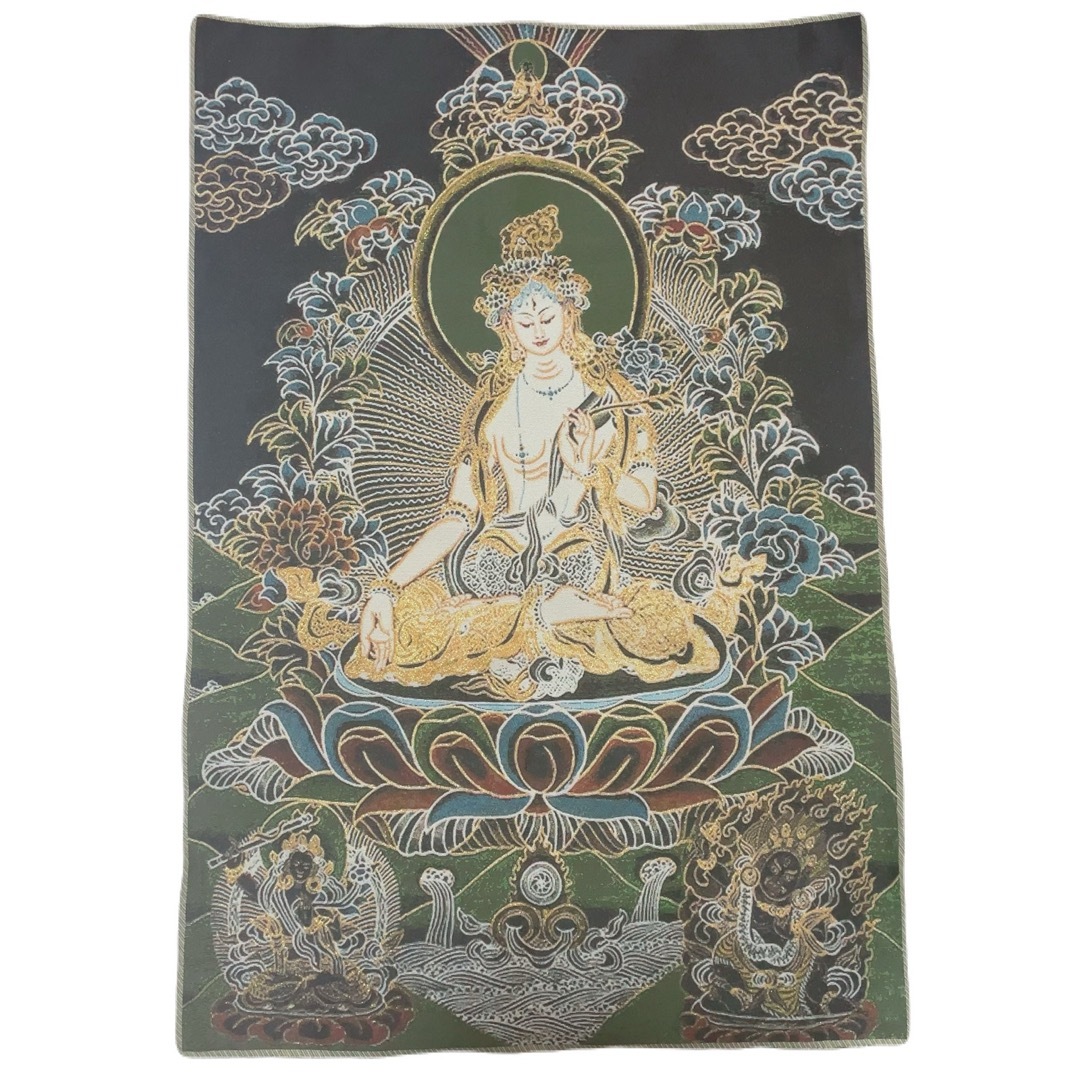 阿弥陀如来 チベット絹の刺繍仏画 チベットタンカ 仏教美術 絵画 阿弥陀如来 チベット絹の刺繍仏画 チベットタンカ 仏教美術 絵画