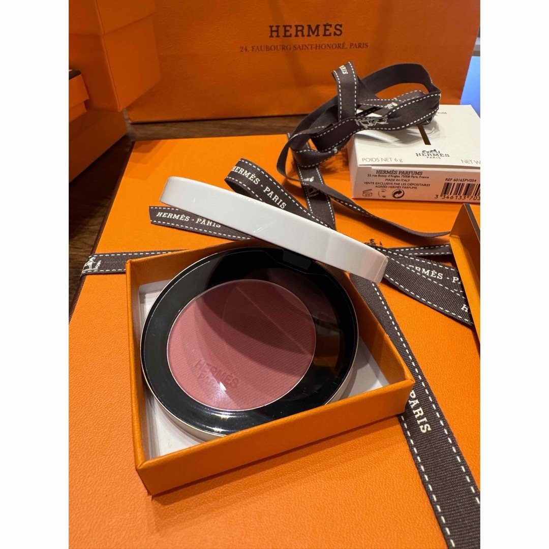HERMES - エルメスチークカラー 〈ローズ エルメス〉 プードル HERMES - エルメスチークカラー 〈ローズ エルメス〉 プードル