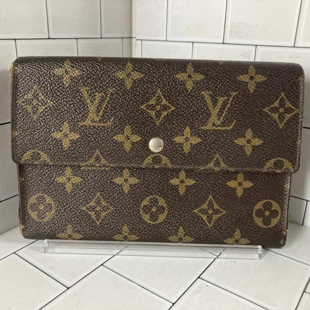 LOUIS VUITTON - LOUISVUITTON ルイヴィトン モノグラム 三つ折り長 LOUIS VUITTON - LOUISVUITTON ルイヴィトン モノグラム 三つ折り長