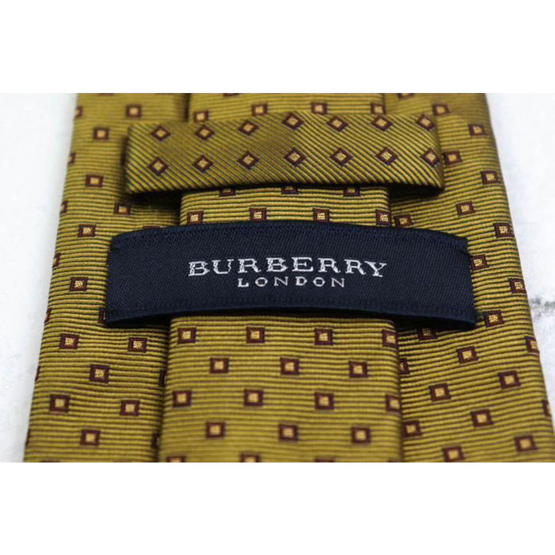 BURBERRY(バーバリー)のバーバリー ブランド ネクタイ シルク 小紋柄 ホースマーク 高級 メンズ グリーン BURBERRY メンズのファッション小物(ネクタイ)の商品写真