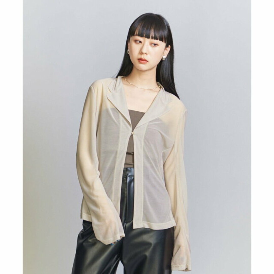 BEAUTY&YOUTH UNITED ARROWS(ビューティアンドユースユナイテッドアローズ)の【BEIGE】<COOME>シアー シャツ -ウォッシャブル- レディースのトップス(シャツ/ブラウス(長袖/七分))の商品写真