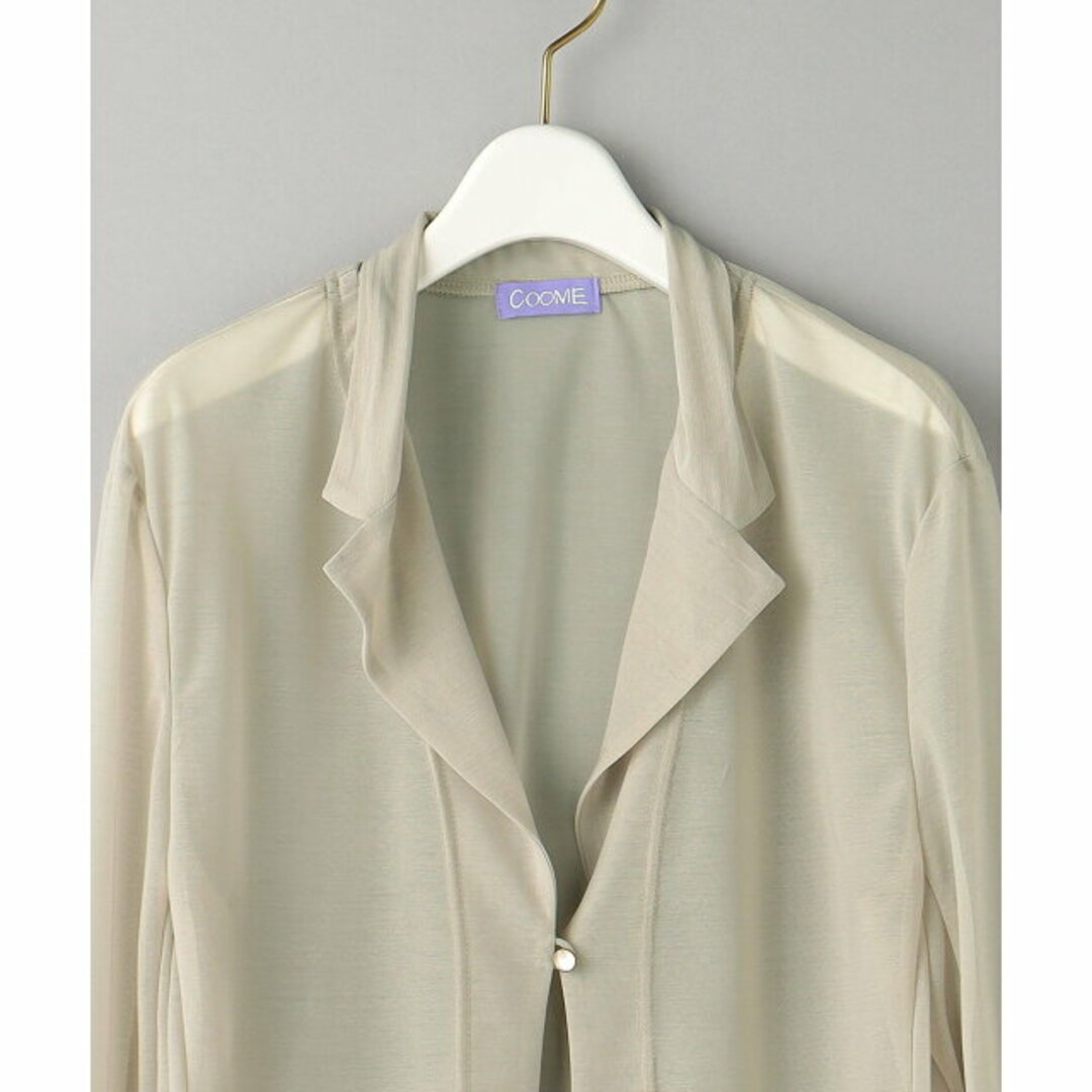 BEAUTY&YOUTH UNITED ARROWS(ビューティアンドユースユナイテッドアローズ)の【BEIGE】<COOME>シアー シャツ -ウォッシャブル- レディースのトップス(シャツ/ブラウス(長袖/七分))の商品写真