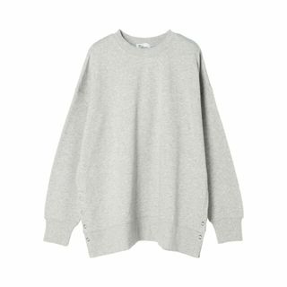 クラフトスタンダードブティック(CRAFT STANDARD BOUTIQUE)の【杢グレー】裏毛リングドットプルオーバー/24SS(カットソー(長袖/七分))