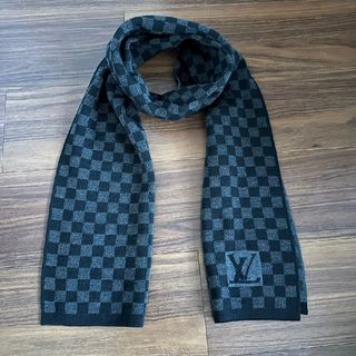 ルイヴィトン(LOUIS VUITTON)の美品 ルイヴィトン マフラー エシャルプ プティ ダミエ M70028(マフラー)