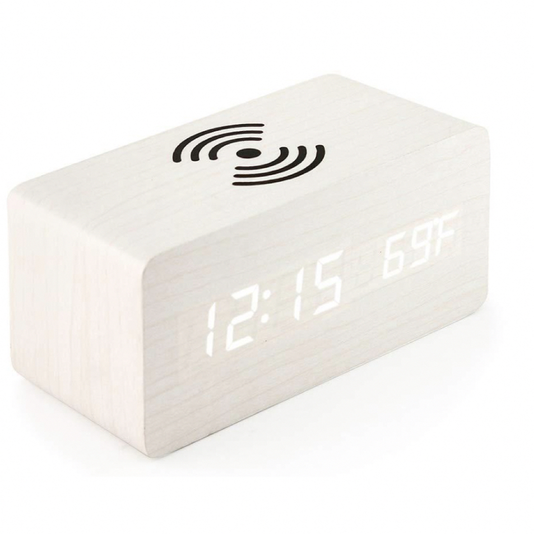 インテリアアイテム トレンド デザイン 置き時計 ホワイト インテリア/住まい/日用品のインテリア小物(置時計)の商品写真