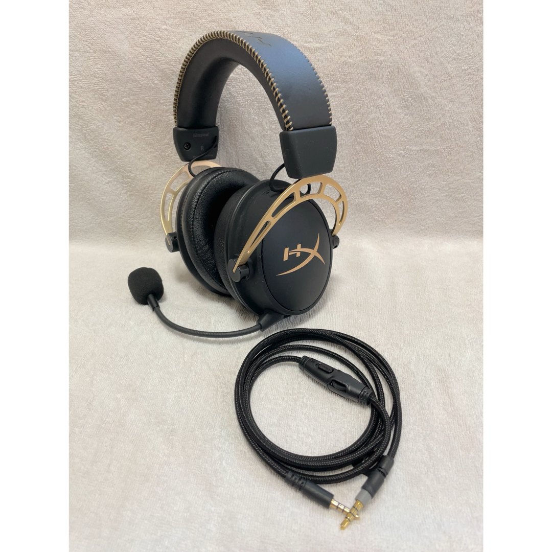 Kingston(キングストン)のHyperX CloudAlpha gold エディションゲーミングヘッドセット スマホ/家電/カメラのオーディオ機器(ヘッドフォン/イヤフォン)の商品写真