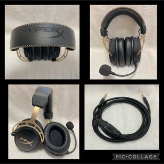 キングストン(Kingston)のHyperX CloudAlpha gold エディションゲーミングヘッドセット(ヘッドフォン/イヤフォン)