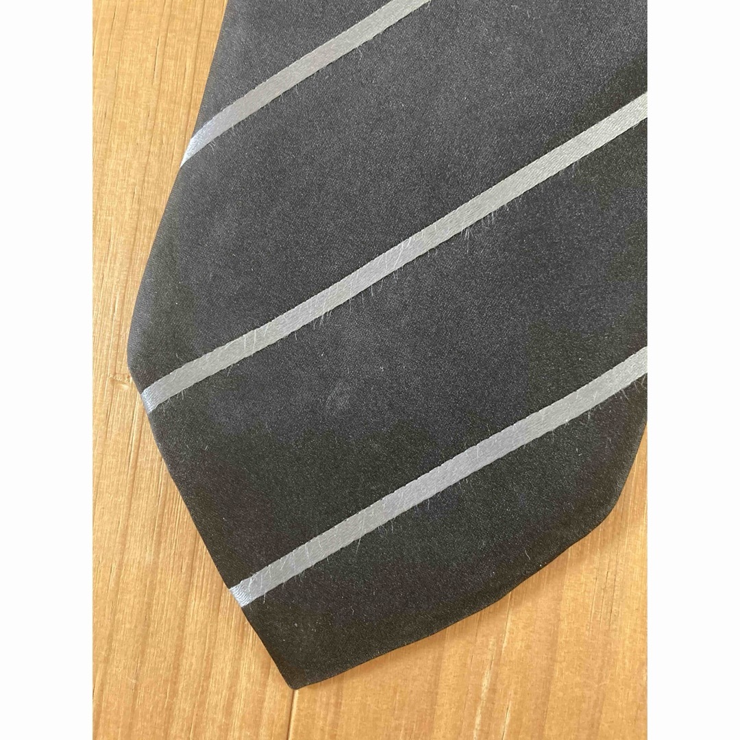 70年代　ネクタイ　黒×グレー メンズのファッション小物(ネクタイ)の商品写真