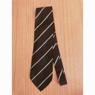 70年代　ネクタイ　黒×グレー(ネクタイ)