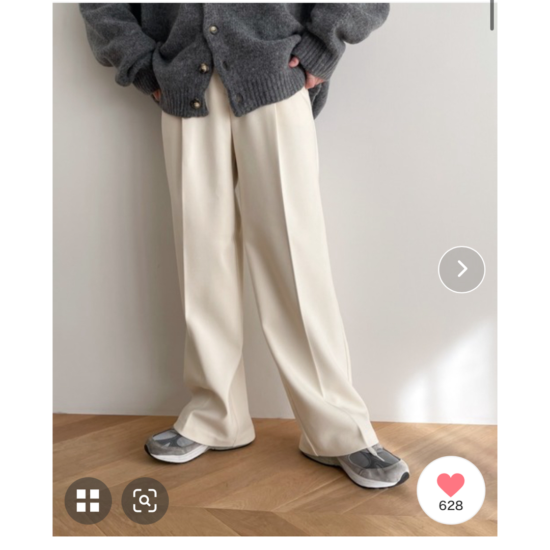 パンツウォームタックストレートパンツ　スラックス　canaljean