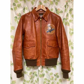 BuzzRickson★バズリックソンズ HORSEHIDE A-2 レザージャケット 赤 36