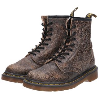 ドクターマーチン(Dr.Martens)の古着 ドクターマーチン Dr.Martens クラック加工 8ホールブーツ レディース24.0cm /saa009494(ブーツ)