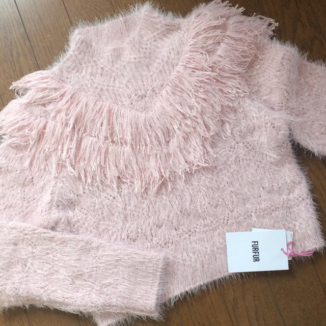 fur fur - 半額♡新品furfur ♡フリンジセーター・ニット