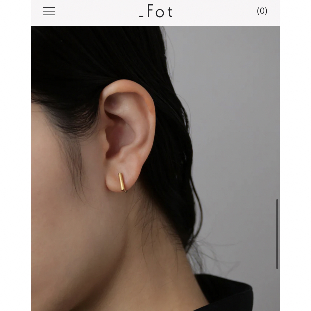 アクセサリー【定価1.1万】_fot  line earring イヤリング　フォート