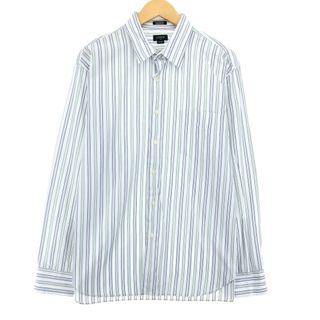 ジェイクルー(J.Crew)の古着 ジェイクルー J.Crew 長袖 ストライプシャツ メンズL /eaa409336(シャツ)