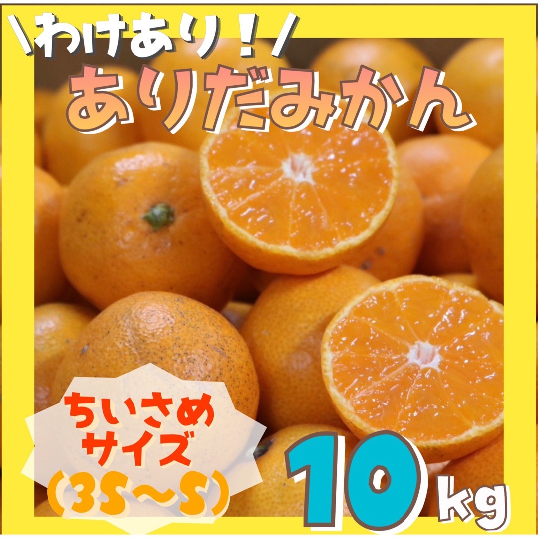 わけあり‼️和歌山県産 有田みかん 10kg 小玉 ミカン フルーツ 食品/飲料/酒の食品(フルーツ)の商品写真