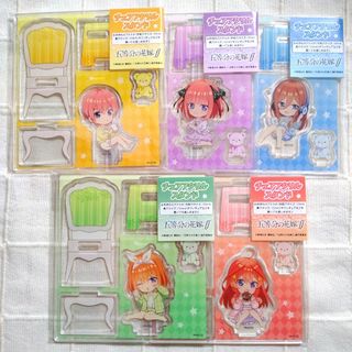 コウダンシャ(講談社)の五等分の花嫁 ミニキャラチェアアクリルスタンド 五姉妹セット 新品(キャラクターグッズ)