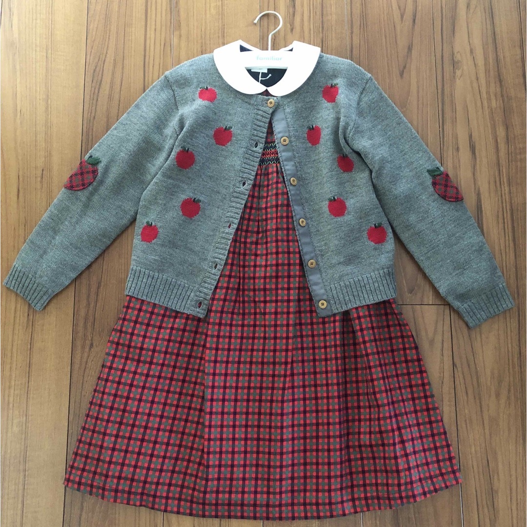 familiar(ファミリア)のファミリア カーディガン 130 キッズ/ベビー/マタニティのキッズ服女の子用(90cm~)(カーディガン)の商品写真