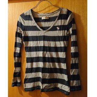 アバクロンビーアンドフィッチ(Abercrombie&Fitch)のAbercrombie&Fitch★アバクロ★ジュニアXLサイズ★ボーダーロンT(Tシャツ(長袖/七分))