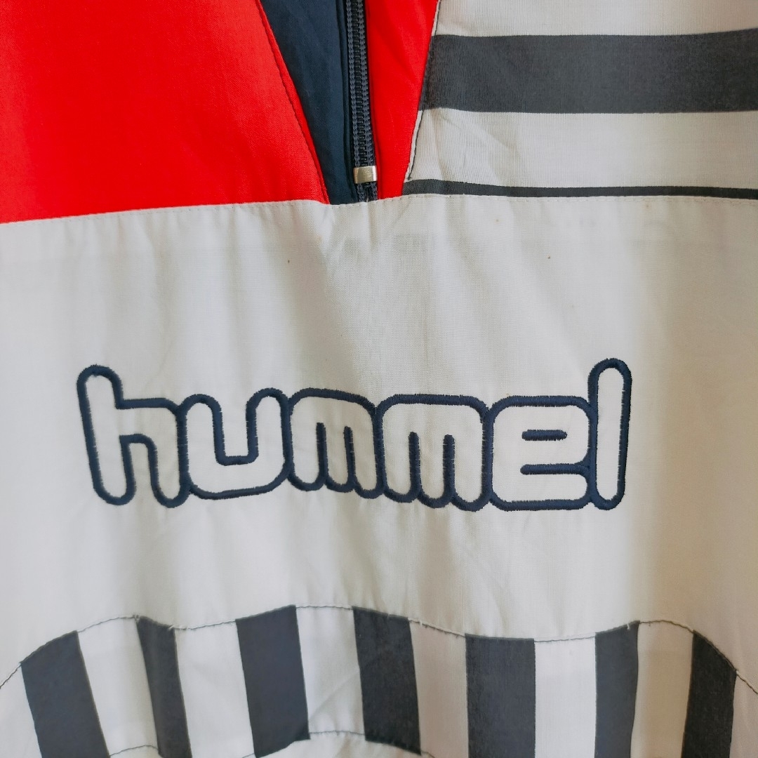 hummel(ヒュンメル)の90s HUMMEL ヒュンメル　トラックジャケット　ハーフジップ　ボーダー　M メンズのトップス(ジャージ)の商品写真