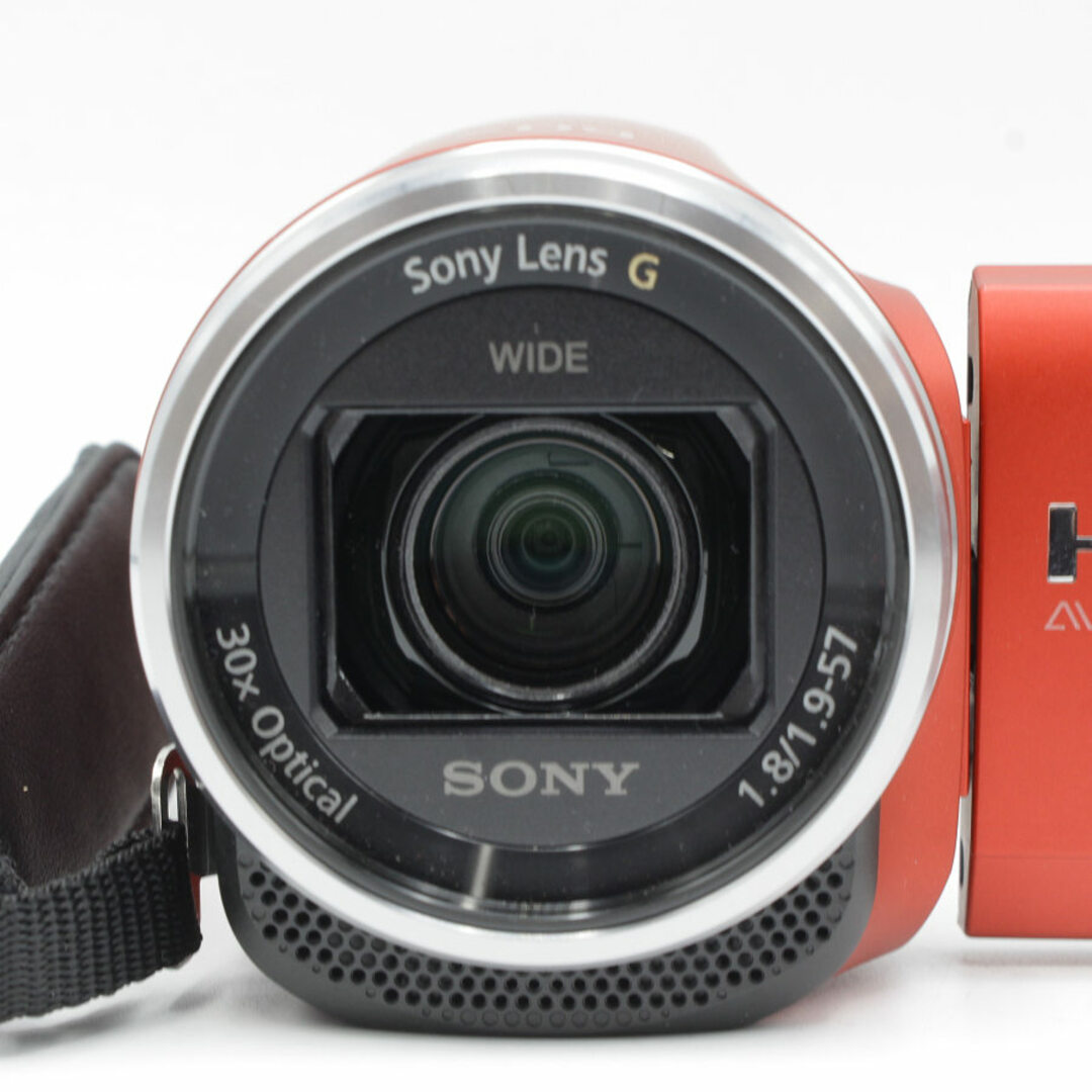 SONY(ソニー)の【美品】SONY Handycam HDR-CX680-R レッド デジタルHDビデオカメラ ビデオレコーダー ハンディカム ソニー 本体 スマホ/家電/カメラのカメラ(ビデオカメラ)の商品写真