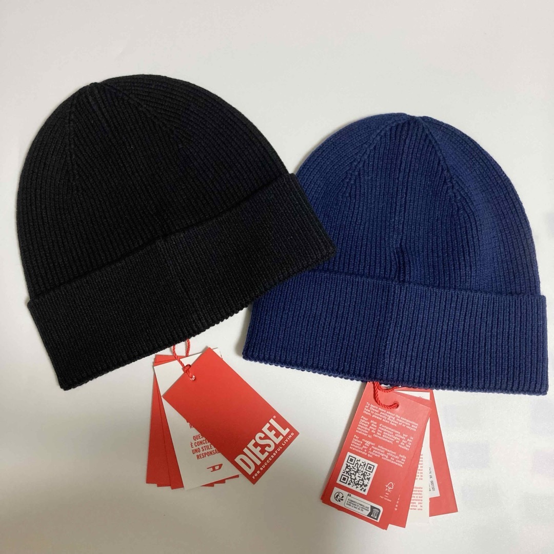 DIESEL - ※即日発送 diesel ロゴ ニット帽の通販 by まま♡'s DIESEL - ※即日発送 diesel ロゴ ニット帽の通販 by まま♡'s
