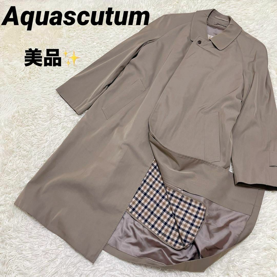 ステンカラーコート【Aquascutum】アクアスキュータム（F）ステンカラーコート ロンドン