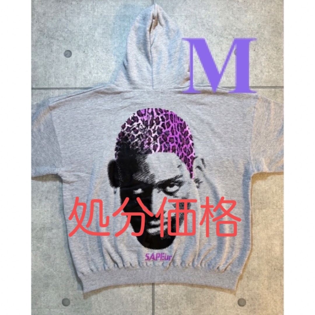 【SAPEur】PURPLE LEOPARD HEAD HOODIE メンズのトップス(パーカー)の商品写真