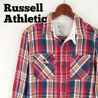 ラッセルアスレティック(Russell Athletic)のRUSSELL ATHLETIC　ネルシャツ　チェック　赤　アメカジ(シャツ)