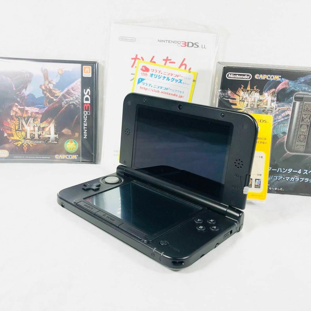 【完動品】Nintendo 3DSLL ゴア・マガラブラック 動作確認済み家庭用ゲーム機本体