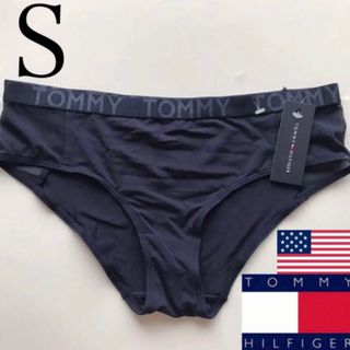 トミーヒルフィガー(TOMMY HILFIGER)のレア USA トミーヒルフィガー ショーツ S ネイビー 下着(ショーツ)